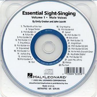 Essential Sight Singing Vol. 1 Male CD 