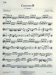 Concerto No. 3 D Major Op. 10/3 RV 428/PV 155 Standard