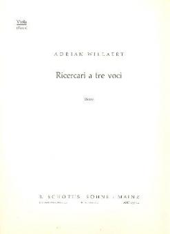 IX Ricercari a tre voci 
