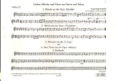 Easy Marches and Dances from Operas and Suites 