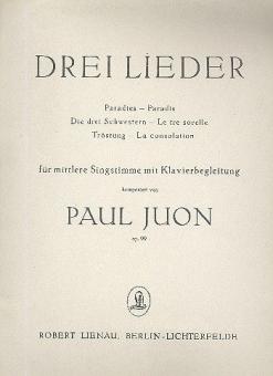 Drei Lieder für mittlere Stimme und Klavier op. 99 