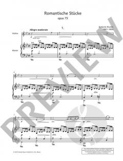 Romantische Stücke op. 75 von Antonín Dvořák 