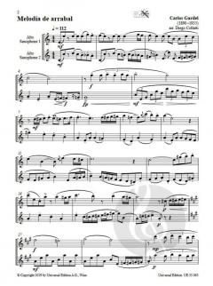 Tango Saxophone Duets von Carlos Gardel im Alle Noten Shop kaufen