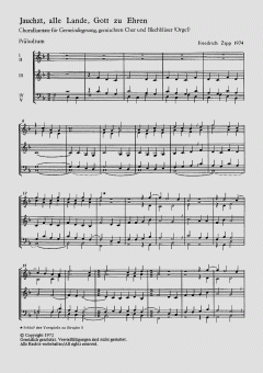 Jauchzt, alle Lande, Gott zu Ehren (Friedrich Zipp) 