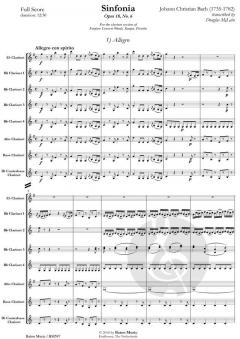 Sinfonia op. 18 No. 6 von Johann Christian Bach (Download) 