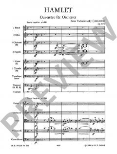 Hamlet op. 67b von Peter Iljitsch Tschaikowsky 