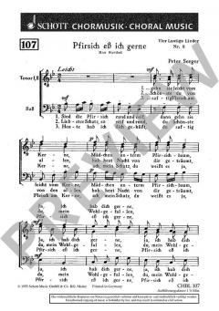 Vier lustige Lieder Nr. 2 von Peter Seeger (Download) 