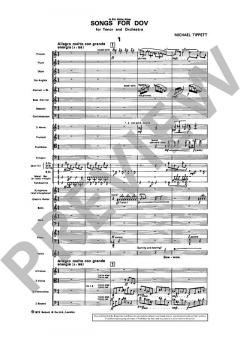 Songs for Dov von Sir Michael Tippett (Download) 