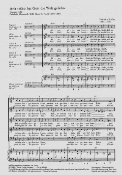 Also hat Gott die Welt geliebt SWV380 (Heinrich Schütz) 