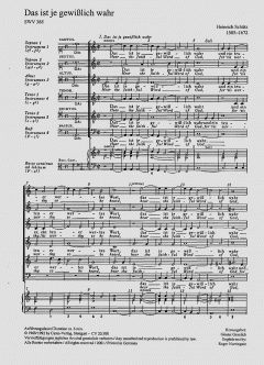 Das ist je gewisslich wahr SWV388 (Heinrich Schütz) 