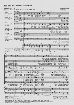 Ich bin ein rechter Weinstock SWV389 von Heinrich Schütz (Download) 