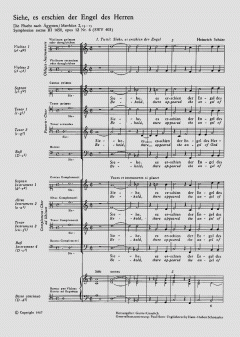 Siehe, es erschien der Engel des Herrn SWV403 (Heinrich Schütz) 