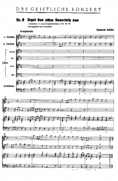 Feget den alten Sauerteig aus SWV404 (Heinrich Schütz) 