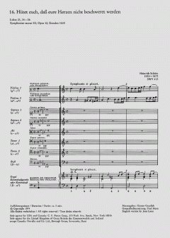 Hütet euch, dass eure Herzen nicht beschweret von Heinrich Schütz (Download) 
