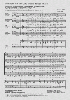 Danksagen wir alle Gott SWV425 von Heinrich Schütz (Download) 