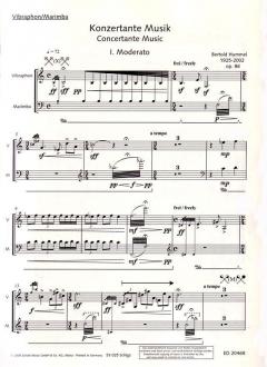 Konzertante Musik op. 86 von Bertold Hummel (Download) 