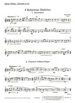 4 Bohemian Sketches von Karel Husa (Download) 