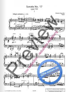 Sonata No. 17 op. 134 von Nikolai Kapustin (Download) 