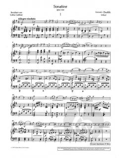 Sonatine G-Dur op. 100 von Antonín Dvořák (Download) 