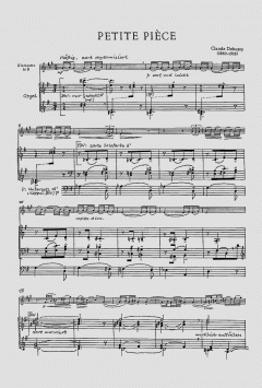 Petite Pièce; Rhapsodie von Claude Debussy 
