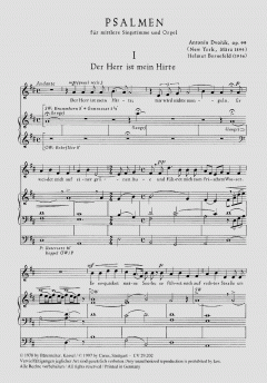 Dvorák: Psalmen [arr. Bornefeld] von Antonín Dvorák 