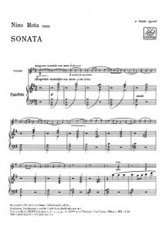 Sonata For Violin And Piano von Nino Rota im Alle Noten Shop kaufen