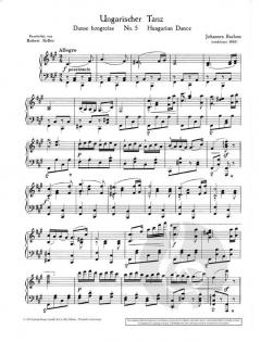 Ungarischer Tanz Nr. 5 fis-Moll von Johannes Brahms (Download) 