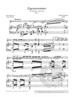 Zigeunerweisen op. 20 von Pablo de Sarasate (Download) 