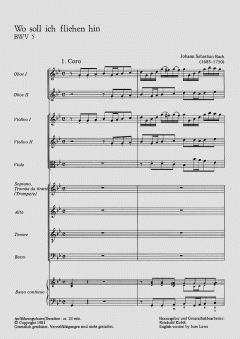 Wo soll ich fliehen hin BWV 5 von Johann Sebastian Bach (Download) 