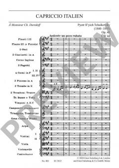 Capriccio Italien op. 45 CW 44 von Peter Iljitsch Tschaikowsky 