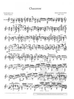 Chaconne d-Moll BWV 1004 von Johann Sebastian Bach (Download) 