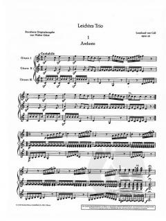 Leichtes Trio C-Dur op. 26 von Leonhard von Call (Download) 