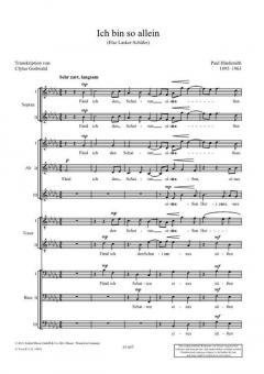 Ich bin so allein von Paul Hindemith (Download) 