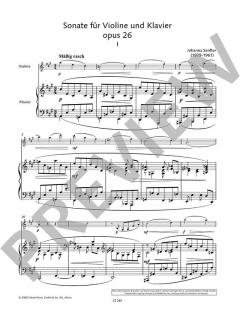 Sonate A-Dur op. 26 von Johanna Senfter (Download) 