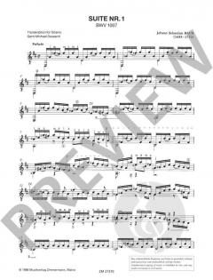 6 Suiten Nr. 1 BWV 1007 von Johann Sebastian Bach 