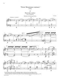 Années de pèlerinage - 3 Morceaux suisses von Franz Liszt 