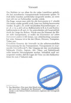 Transponierende Instrumente von Willy Schneider (Download) 