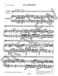 Konzert Nr. 2 Es-Dur op. 74 von Carl Maria von Weber 