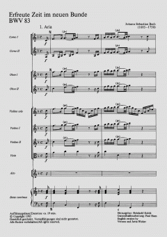 Erfreute Zeit im neuen Bunde von Johann Sebastian Bach (Download) 