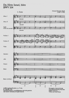 Du Hirte Israel, höre von Johann Sebastian Bach (Download) 