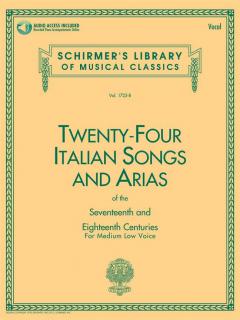24 Italian Songs And Arias For Medium Low Voice 