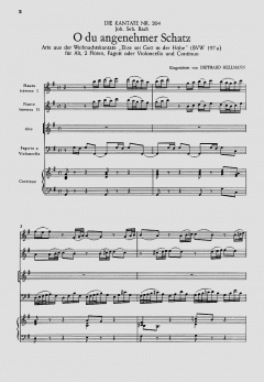 O du angenehmer Schatz von Johann Sebastian Bach (Download) 