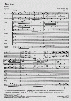 Missa in A-Dur BWV 234 (J.S. Bach) 