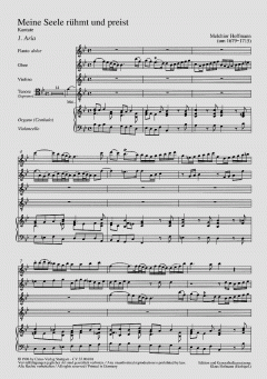 Meine Seele rühmt und preist BWV189 von Georg Melchior Hoffmann 