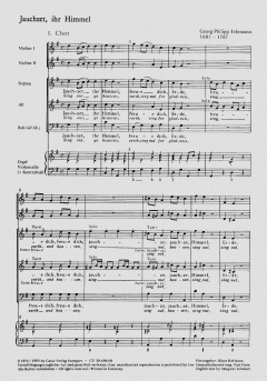 Jauchzet, ihr Himmel von Georg Philipp Telemann (Download) 