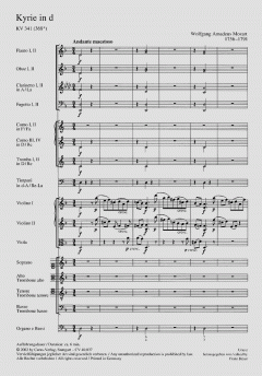 Kyrie in d-Moll KV341 von Wolfgang Amadeus Mozart 