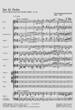 Wie der Hirsch schreit von Felix Mendelssohn Bartholdy 