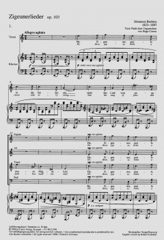 Brahms: Zigeunerlieder op. 103 (Johannes Brahms) 