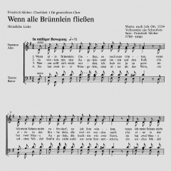 Chorblatt 1 für gemischten Chor (Friedrich Silcher) 