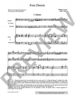 Four Dances von William Lawes (Download) 